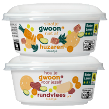g'woon rundvlees- of huzarenslaatje
